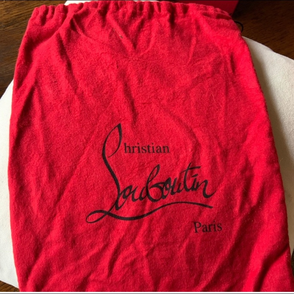 Christian Louboutin dust bag.